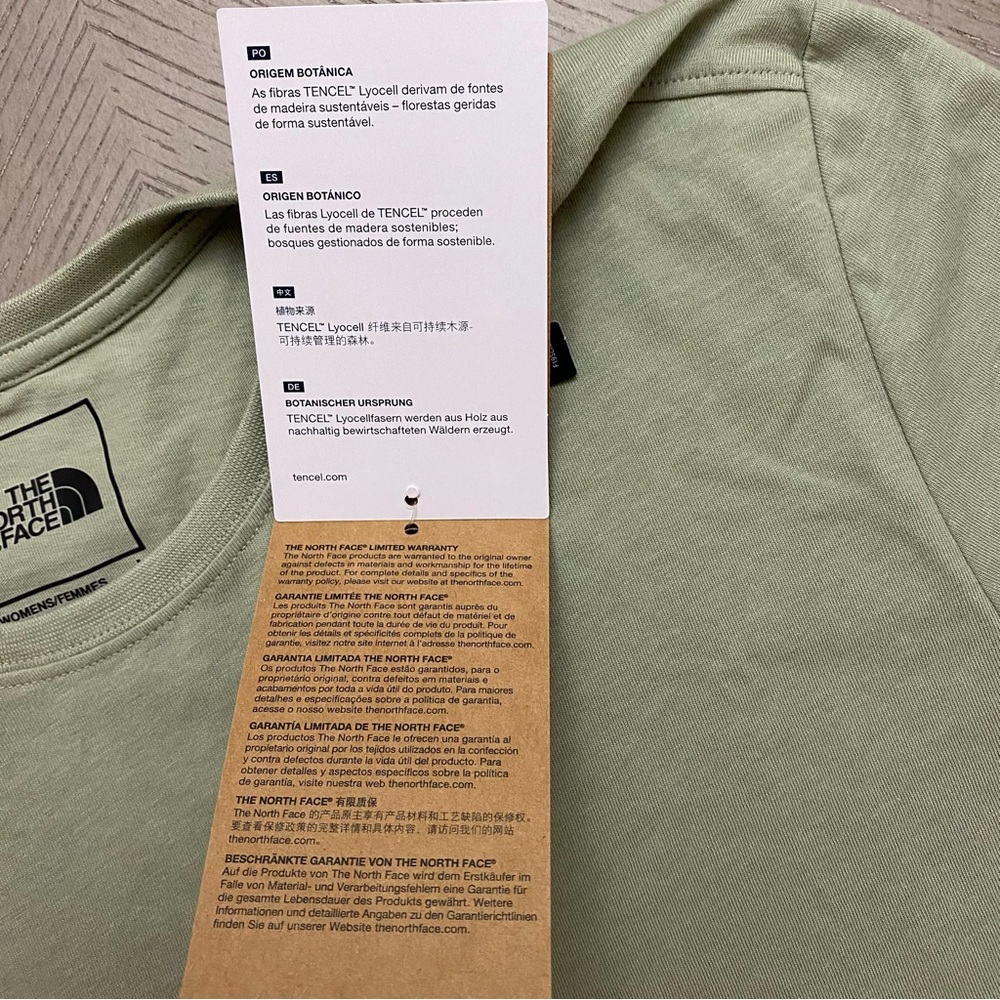 NWT The North Face Women’s Tea Green W Terrain SS Large Short Sleeve Tee - Picture 14 of 16